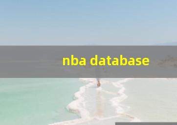 nba database